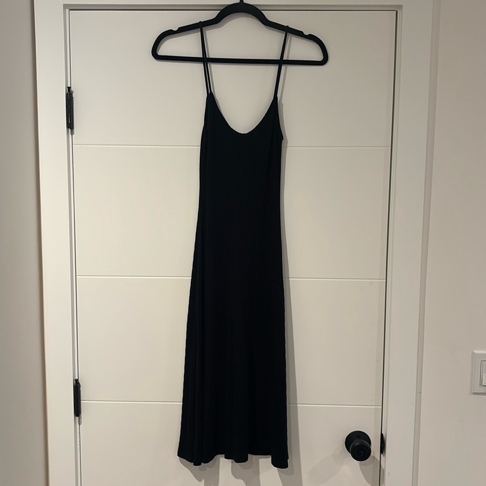 Black Reformation Cotton Midi Dress - Size XS